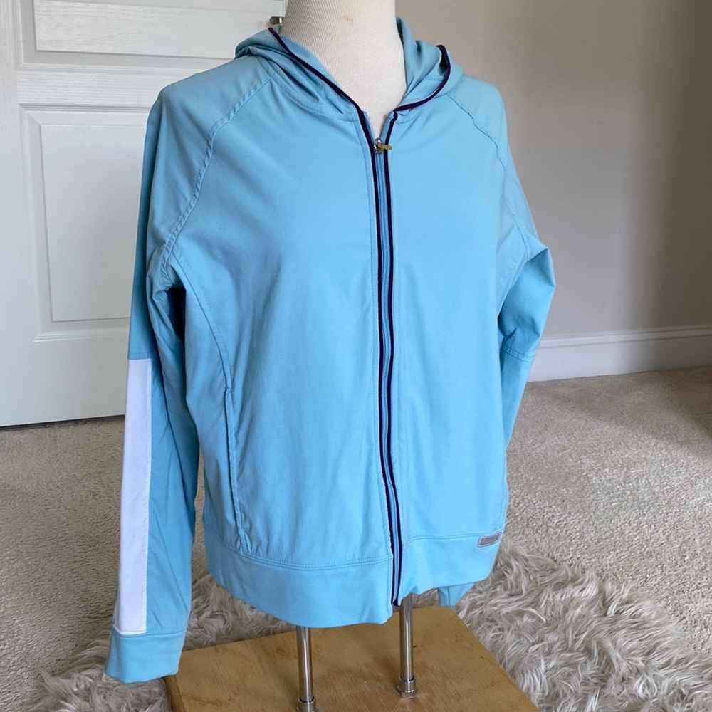 Daisy Fuentes - athletic/yoga jacket with hood - large